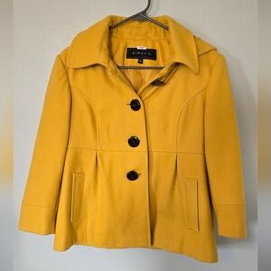 Giacca Yellow Wool Peacoat Size Medium